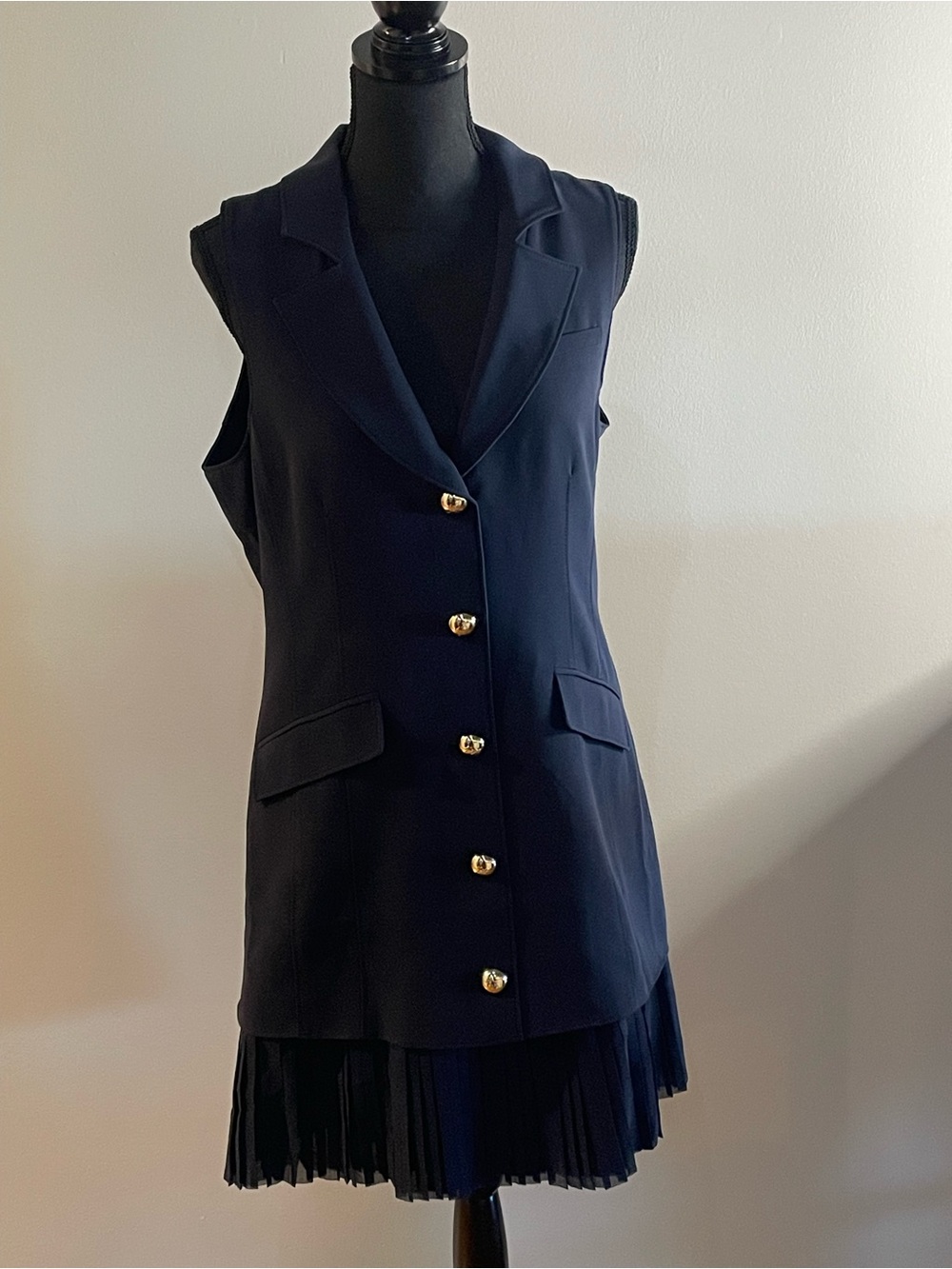 cinq a sept Navy Tailored Dress